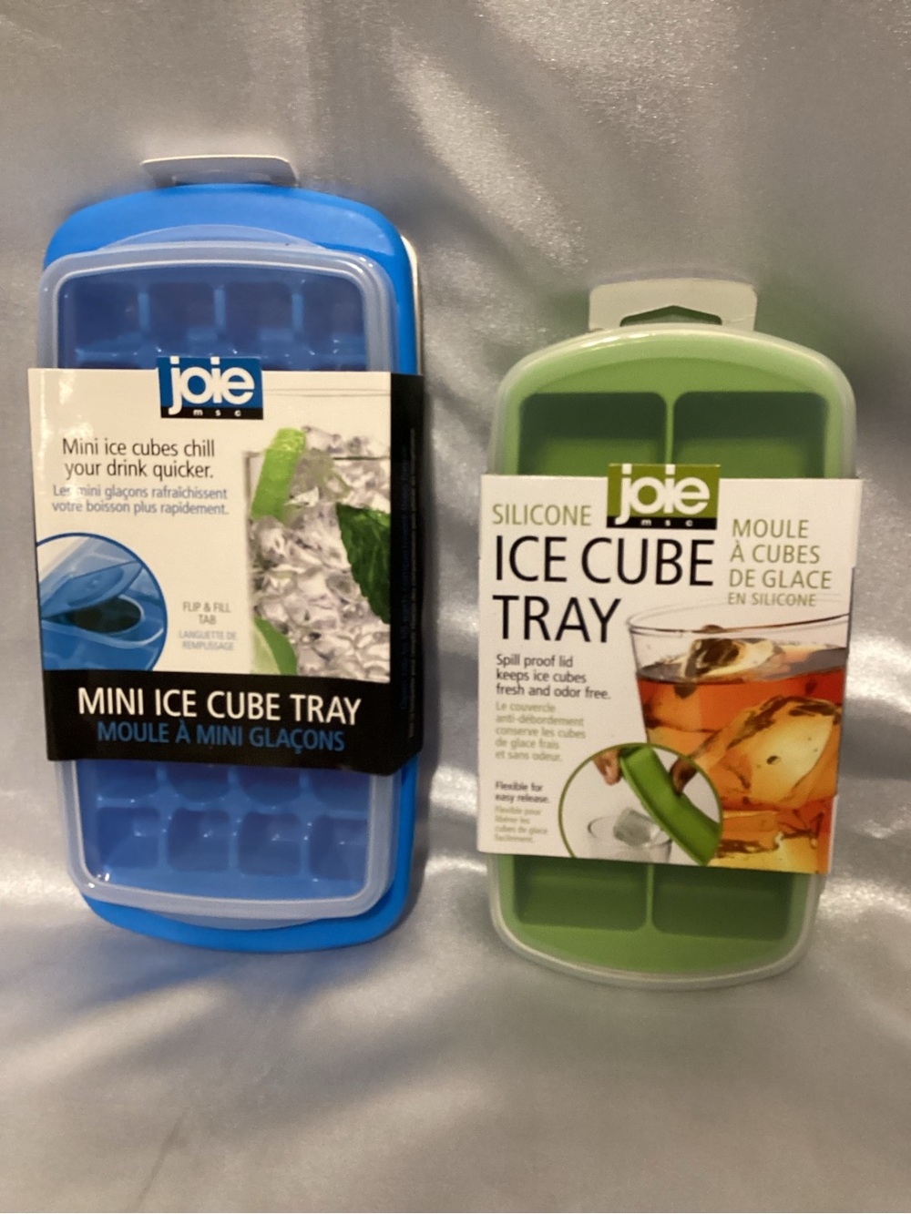 Set of 2 Joie Silicone Ice Cube Trays with Lids